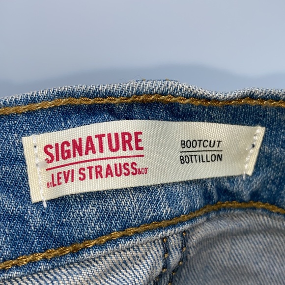 Levi Strauss Signature Bootcut 5 Pocket Men’s Blue Jeans Size 32 x 32 - Picture 6 of 15